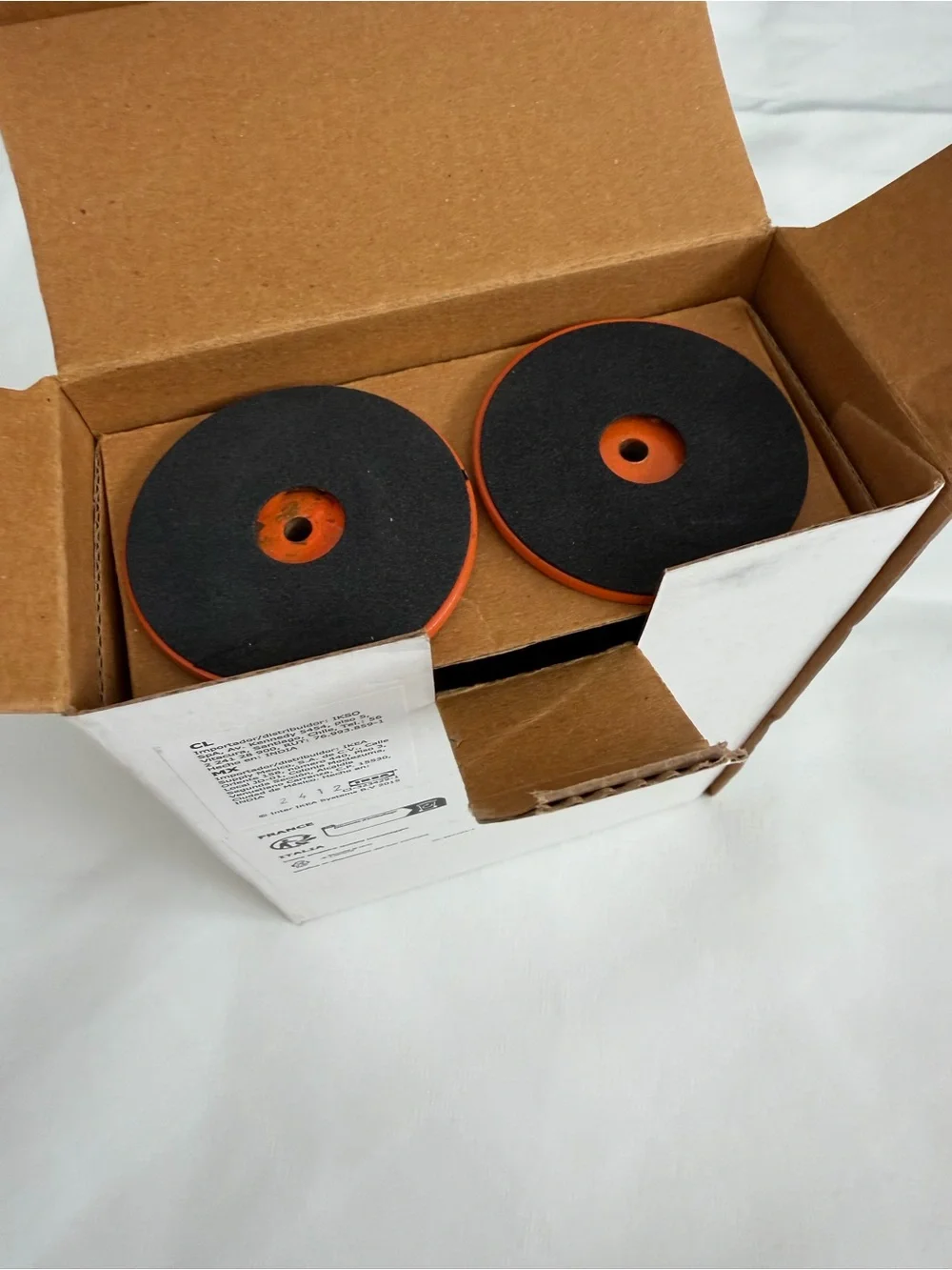 IKEA Orange Taper Candle Holders - Set of 3 New in box